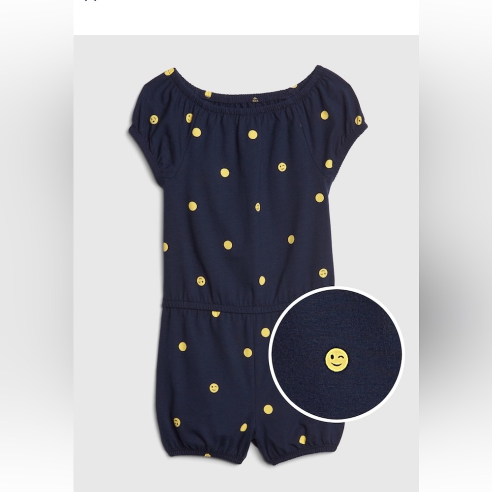 Gap Emoji Print Romper 4T